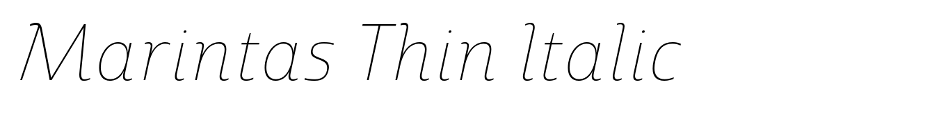 Marintas Thin Italic